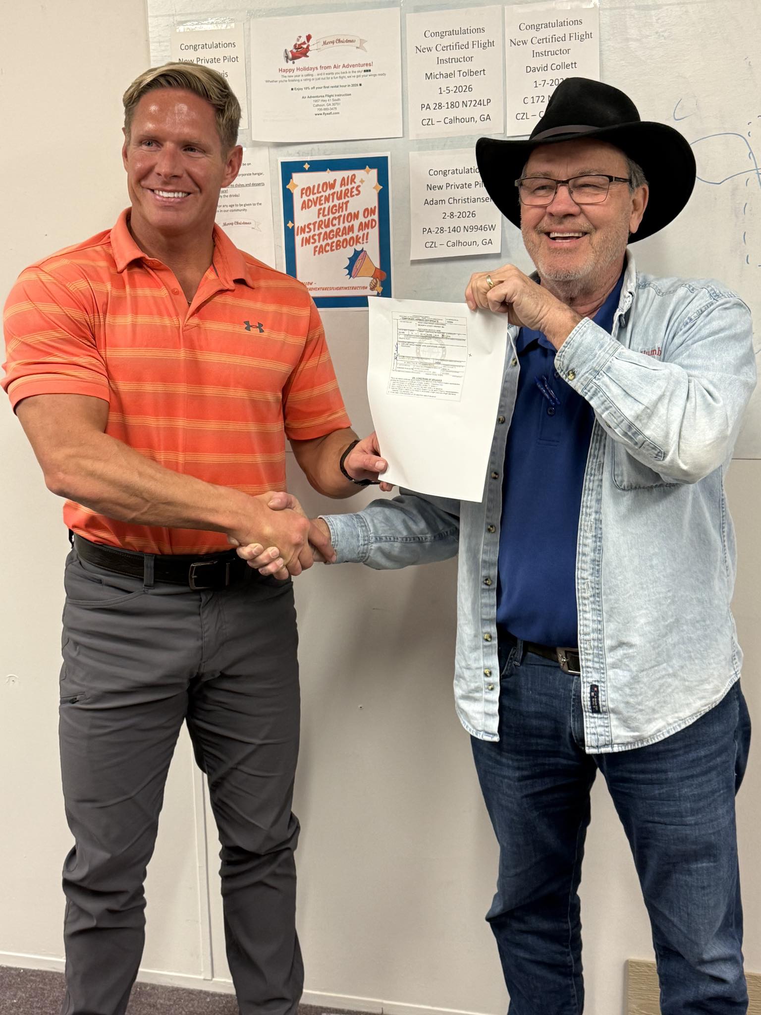 Congratulations to Private Pilot Adam Christiansen!