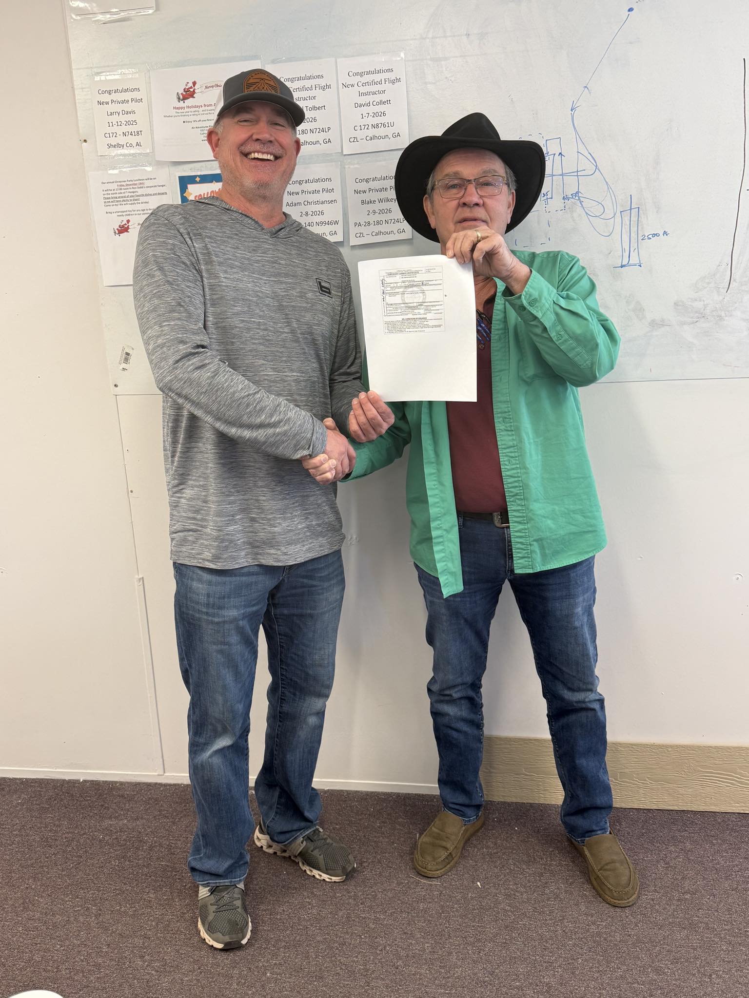 Congratulations to one of our newest Private Pilots, Blake Wilkey!
