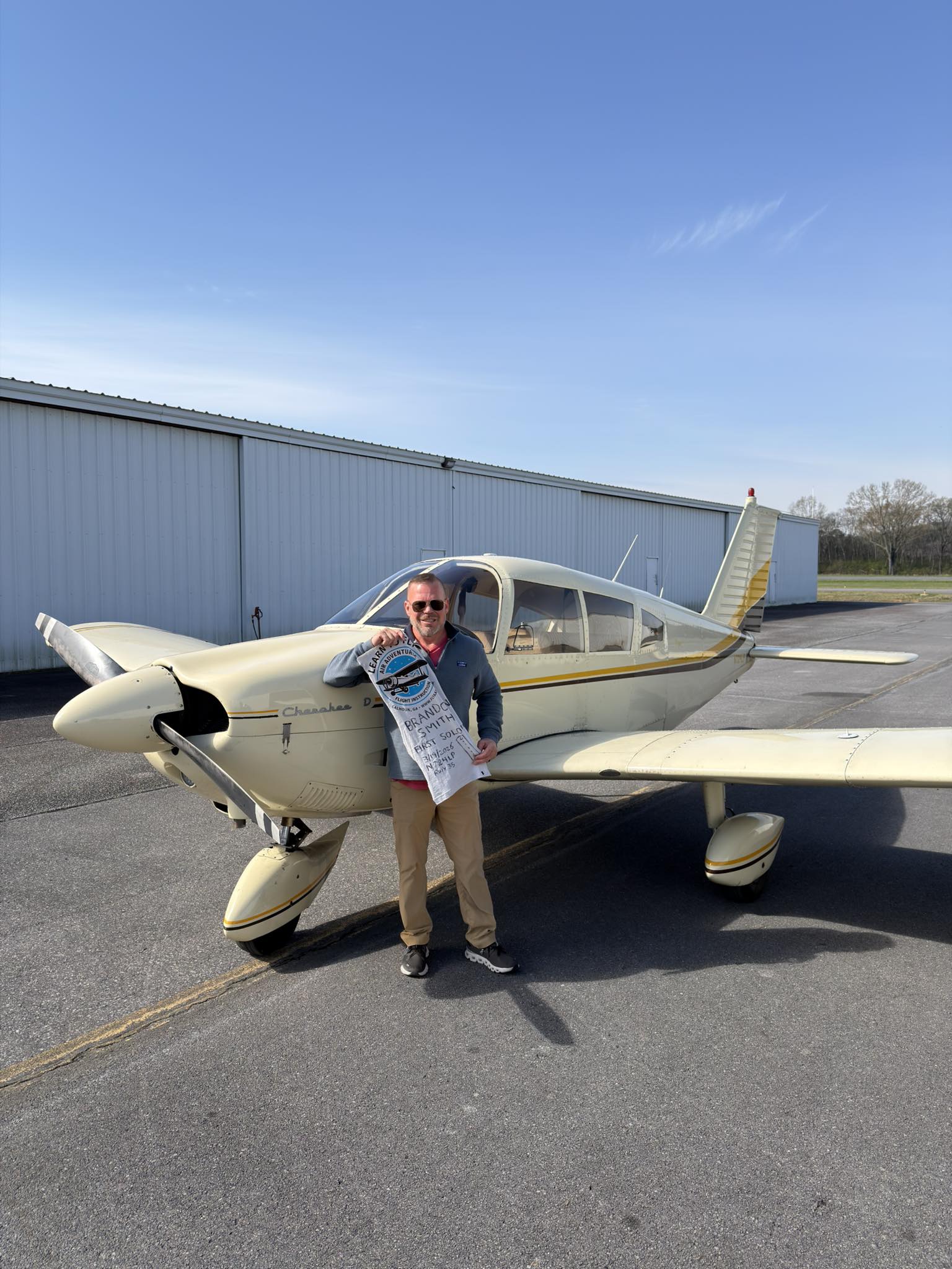 Congratulations on your solo, Brandon!